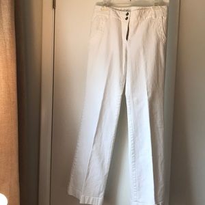 LOFT white denim pants